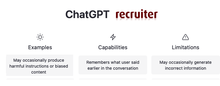 ChatGPT recruitment